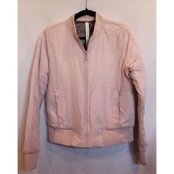 LULULEMON Non-Stop Bomber Women REVERSIBLE Crop Jacket Size 8 Pink Mist NEW‎ - Picture 4 of 10